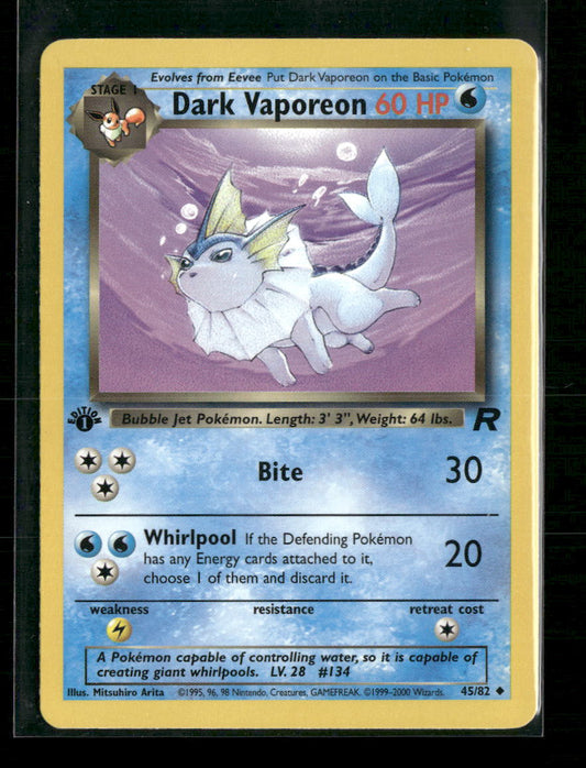 Dark Vaporeon Team Rocket #45/82 - Front