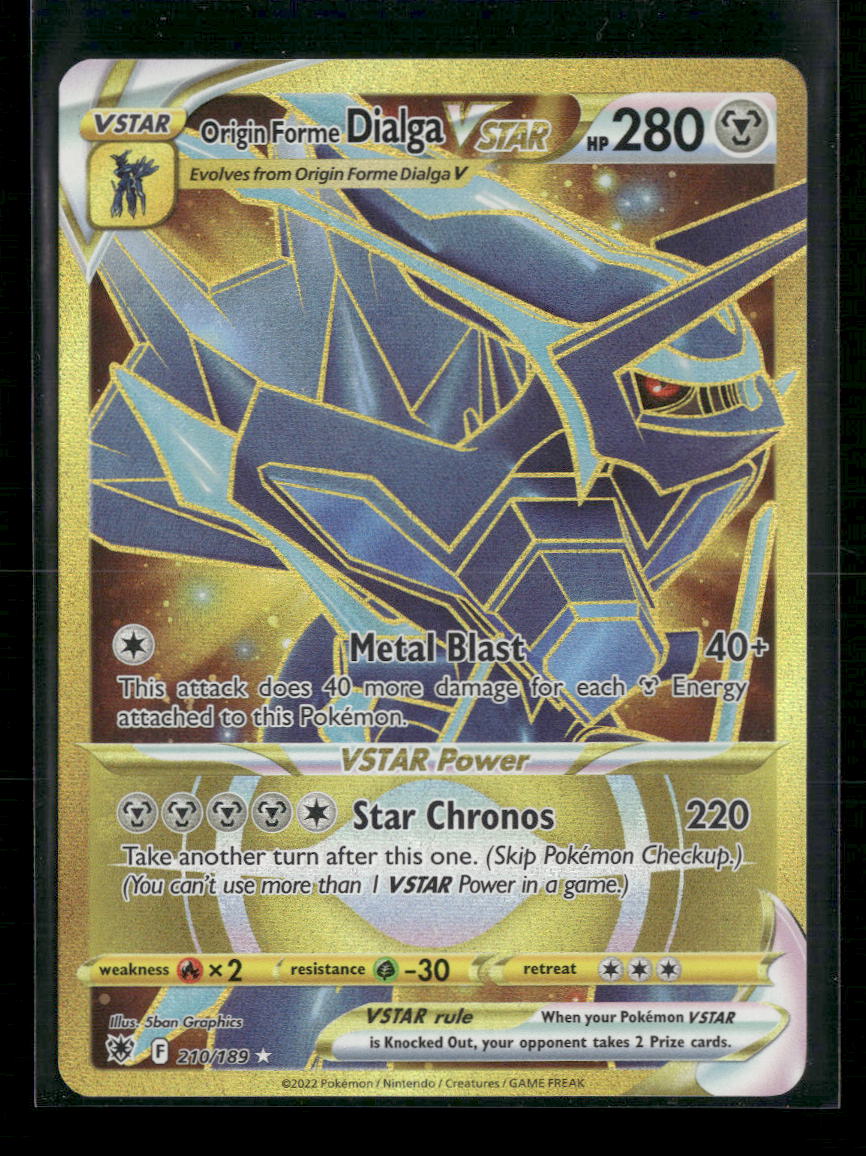 Origin Forme Dialga VSTAR SWSH10: Astral Radiance #210/189 - Front
