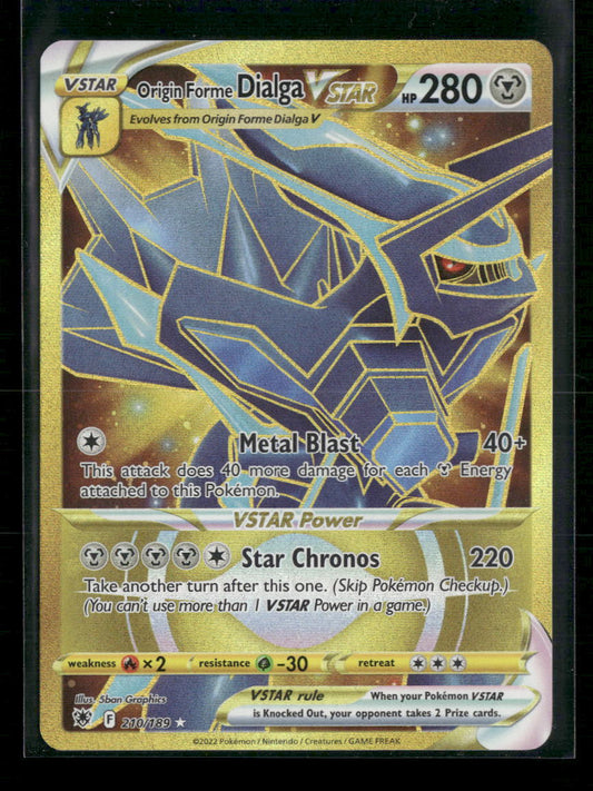 Origin Forme Dialga VSTAR SWSH10: Astral Radiance #210/189 - Front