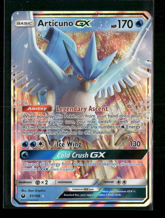 Articuno GX SM - Celestial Storm #31/168 - Front