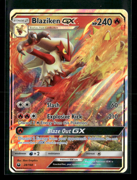 Blaziken GX SM - Celestial Storm #28/168 - Front