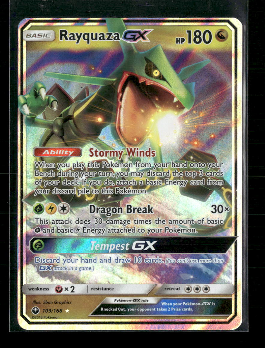 Rayquaza GX SM - Celestial Storm #109/168 - Front