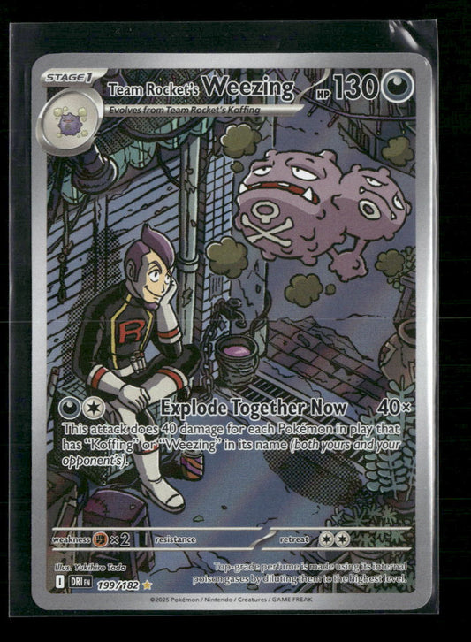 Team Rocket's Weezing SV10: Destined Rivals #199/182 - Front