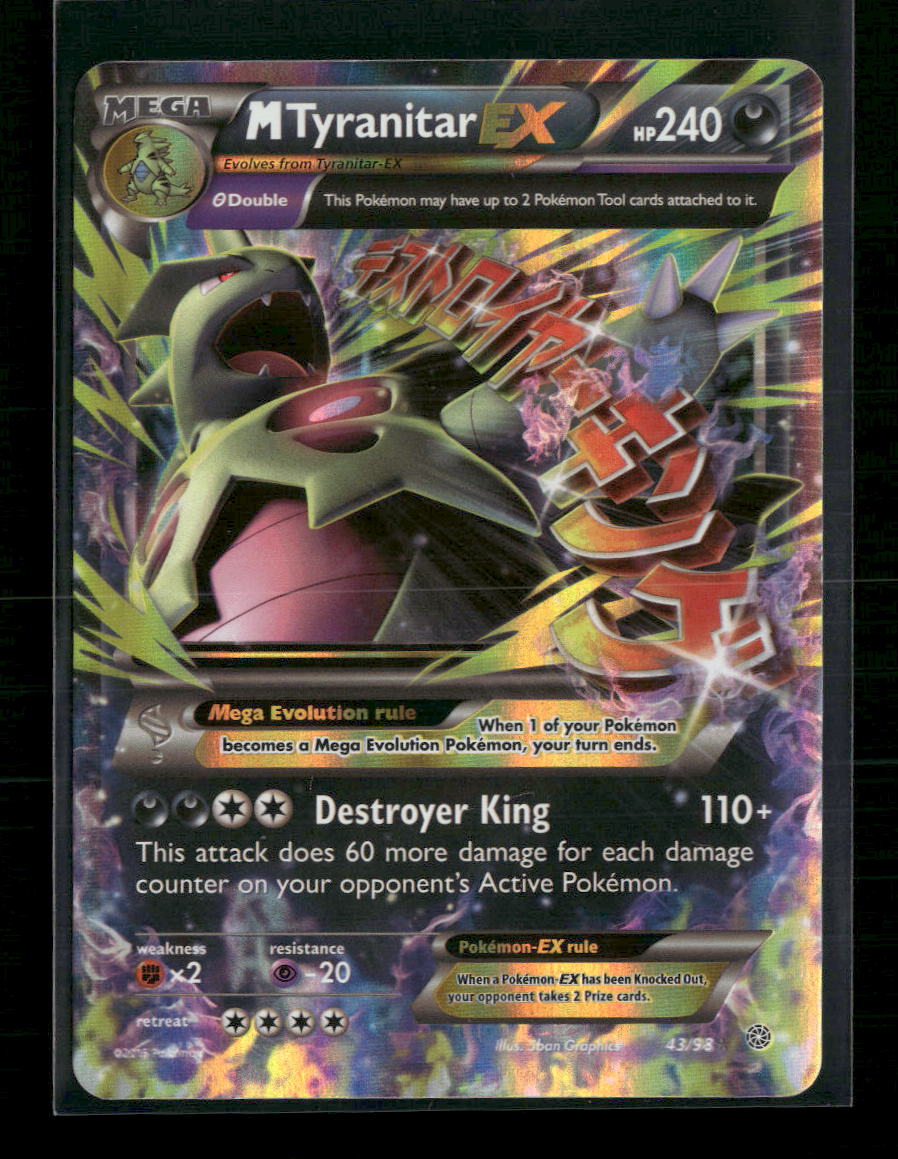 M Tyranitar EX XY - Ancient Origins #43/98 - Front