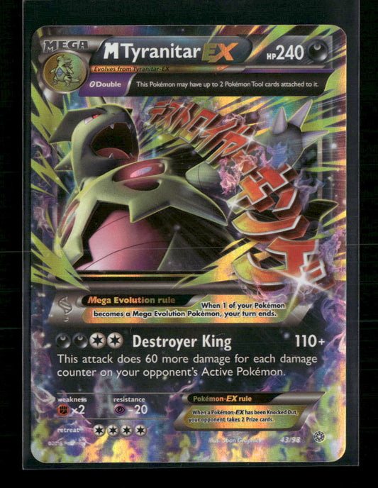M Tyranitar EX XY - Ancient Origins #43/98 - Front