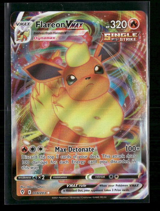 Flareon VMAX SWSH07: Evolving Skies #018/203 - Front