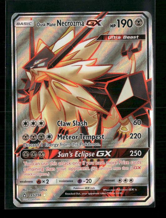 Dusk Mane Necrozma GX (Full Art) SM - Ultra Prism #145/156 - Front