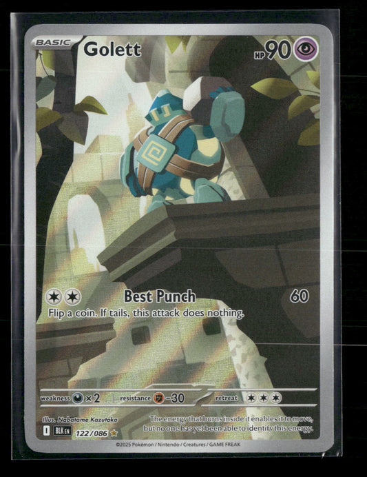 Golett 122/086 Pokemon Black Bolt - Front