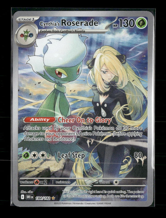 Cynthia's Roserade SV10: Destined Rivals #184/182 - Front