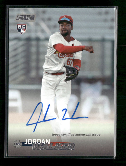 Jordan Walker 2023 Stadium Club #SCBA-JWR Autographs - Front