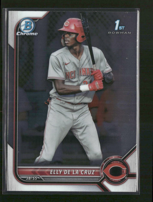 Elly De La Cruz 2022 Bowman #BCP-50 Chrome Prospects - Front