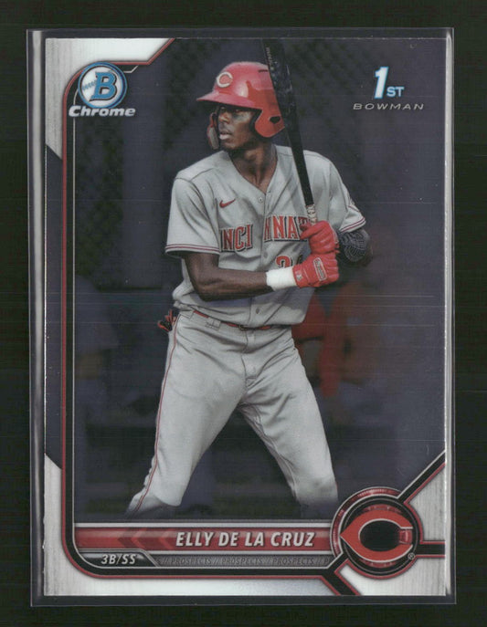 Elly De La Cruz 2022 Bowman #BCP-50 Chrome Prospects - Front
