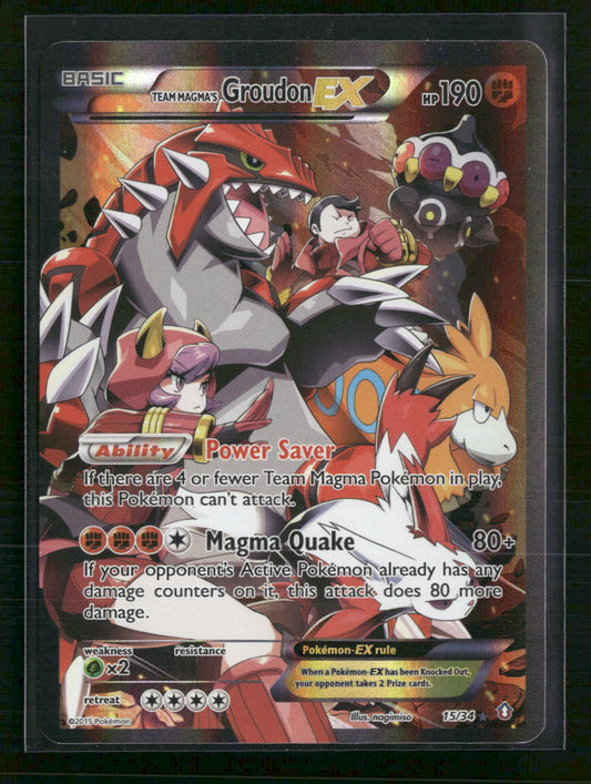 Team Magma's Groudon EX Double Crisis #15/34 - Front