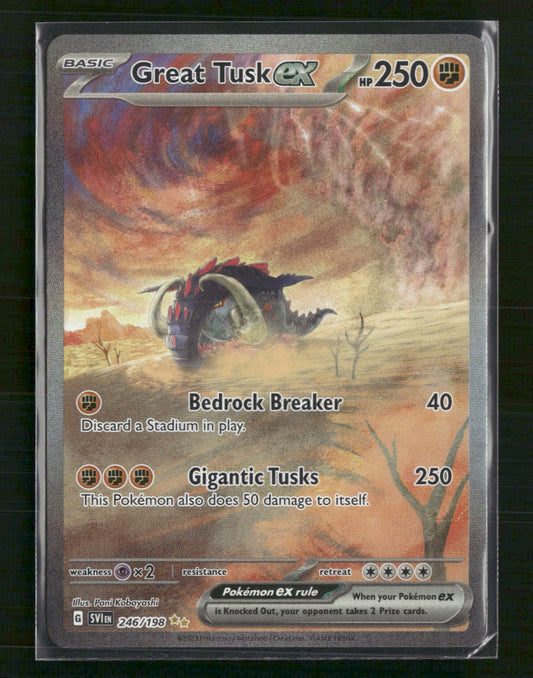Great Tusk ex SV01: Scarlet & Violet Base Set #246/198 - Front