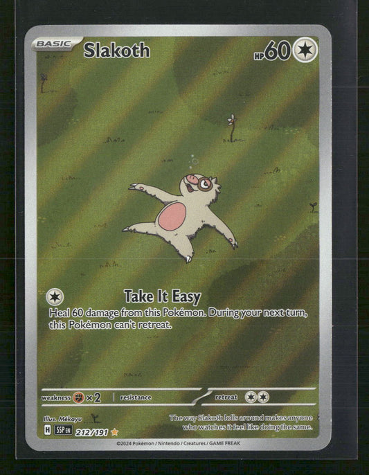 Slakoth SV08: Surging Sparks #212/191 - Front