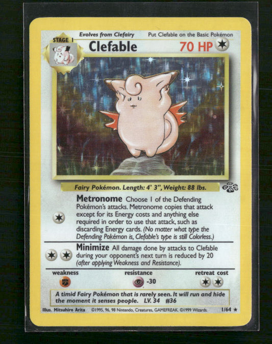 Clefable (1) Jungle #01/64 - Front
