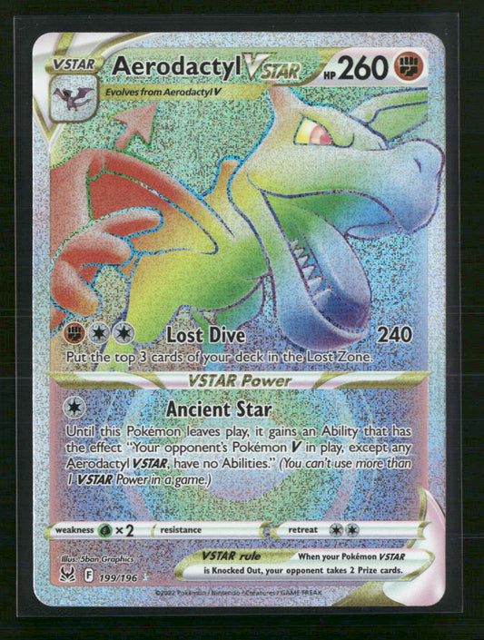 Aerodactyl VSTAR (Secret) SWSH11: Lost Origin #199/196 - Front
