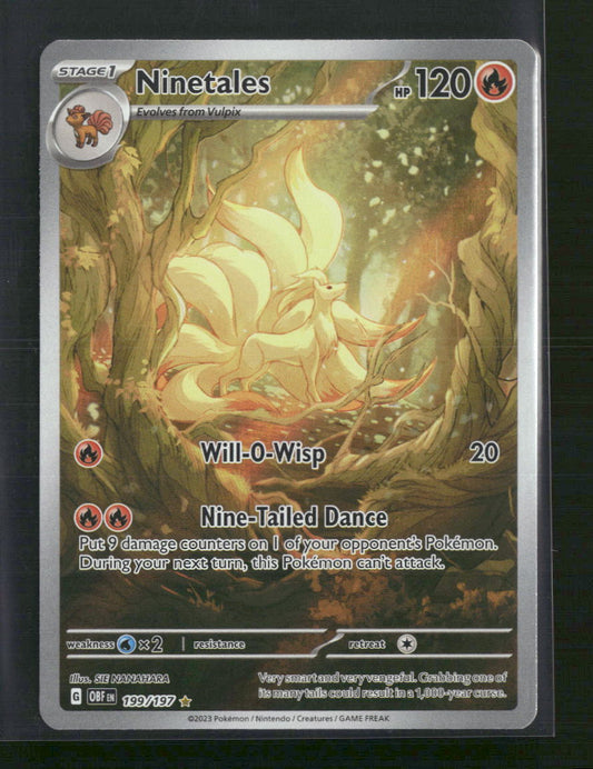 Ninetales -199/197 SV03: Obsidian Flames #199/197 - Front