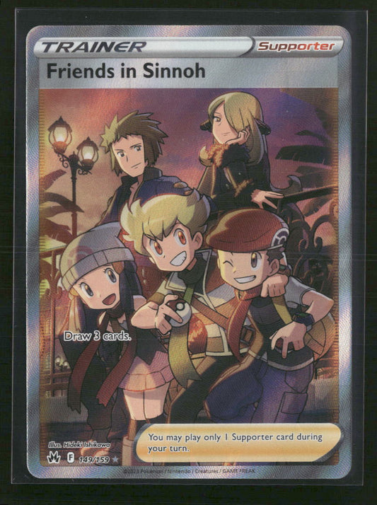 Friends in Sinnoh (Full Art) Crown Zenith #149/159 - Front