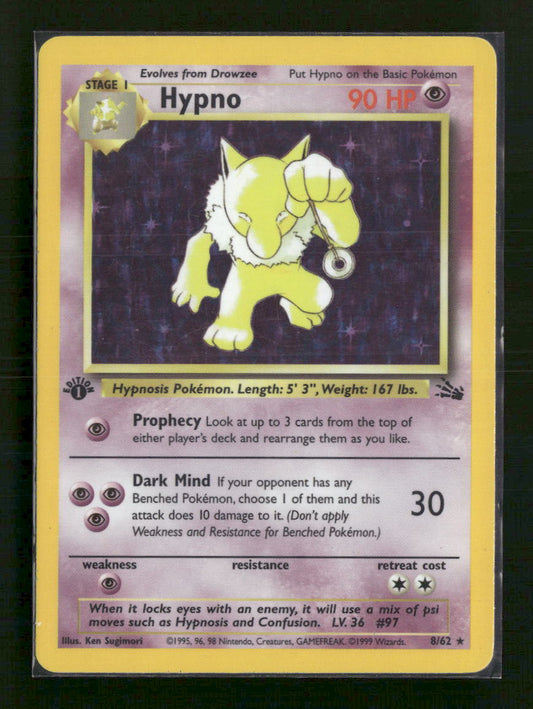 Hypno (8) 1st Edition Fossil #08/62 - Front