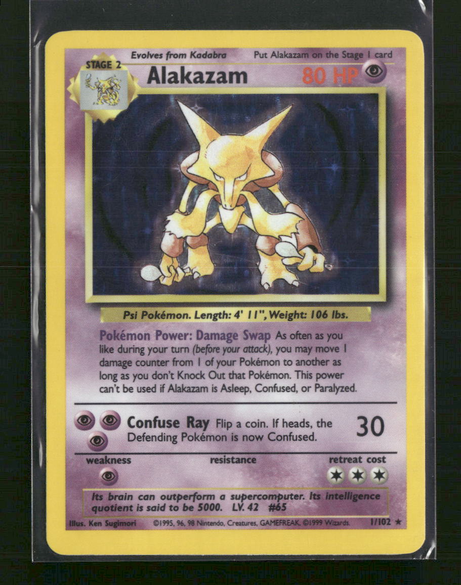 Alakazam Base Set #001/102 - Front