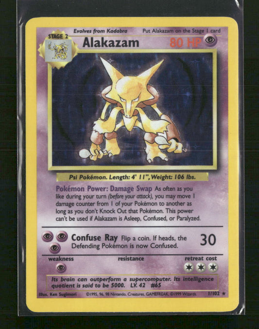 Alakazam Base Set #001/102 - Front