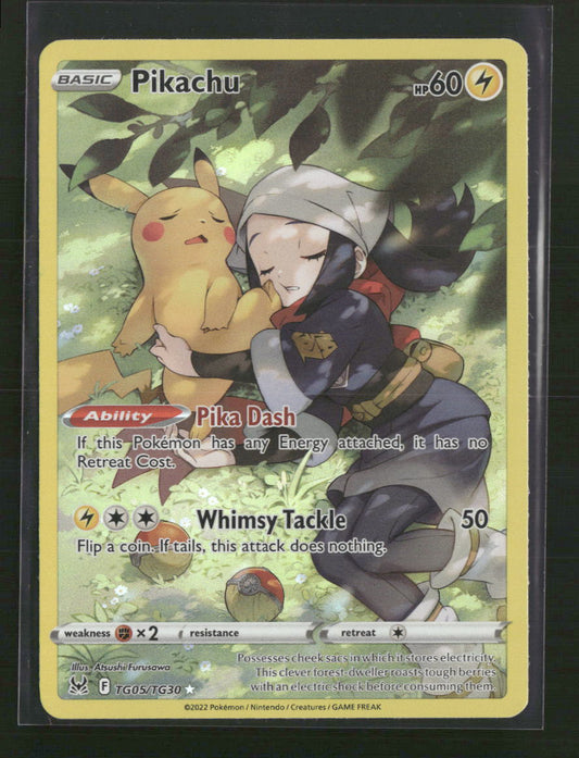 Pikachu SWSH11: Lost Origin Trainer Gallery #TG05/TG30 - Front