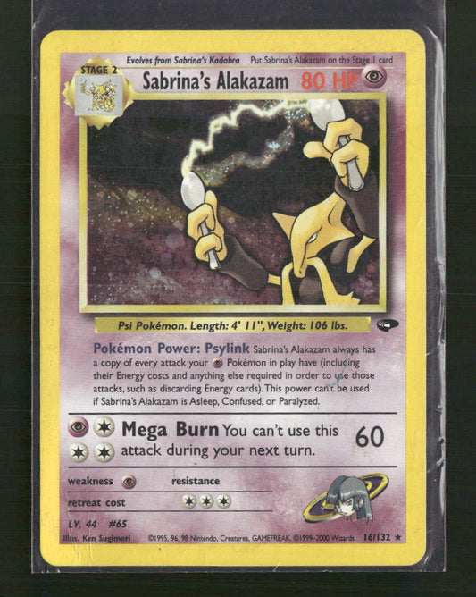 Sabrina's Alakazam Gym Challenge #016/132 - Front