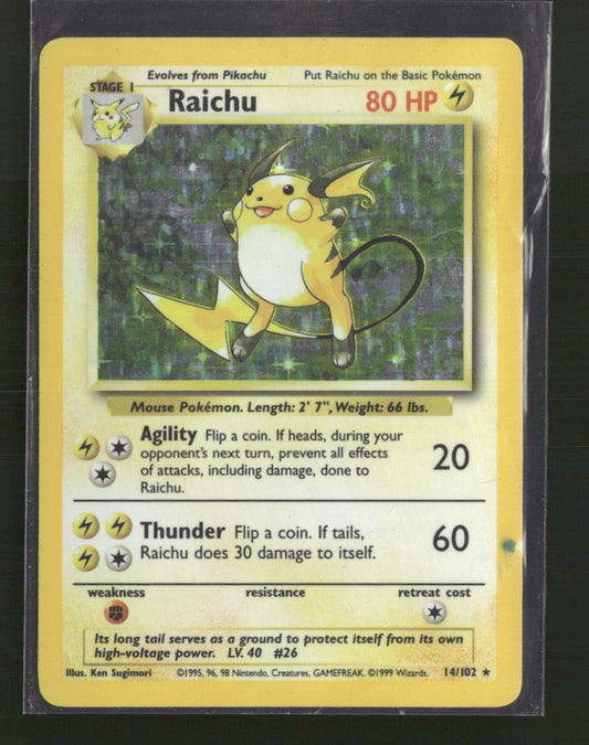 Raichu Base Set #014/102 - Front