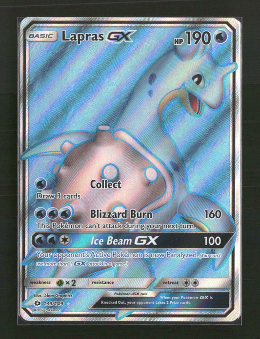 Lapras GX (Full Art) SM Base Set #139/149 - Front