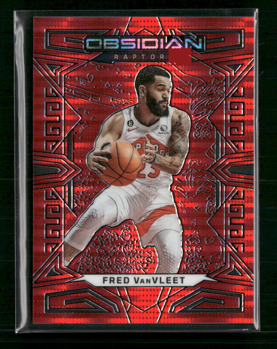 Fred VanVleet 2022-23 Panini Obsidian #115 Electric Etch Lucky Envelopes #/8 - Front