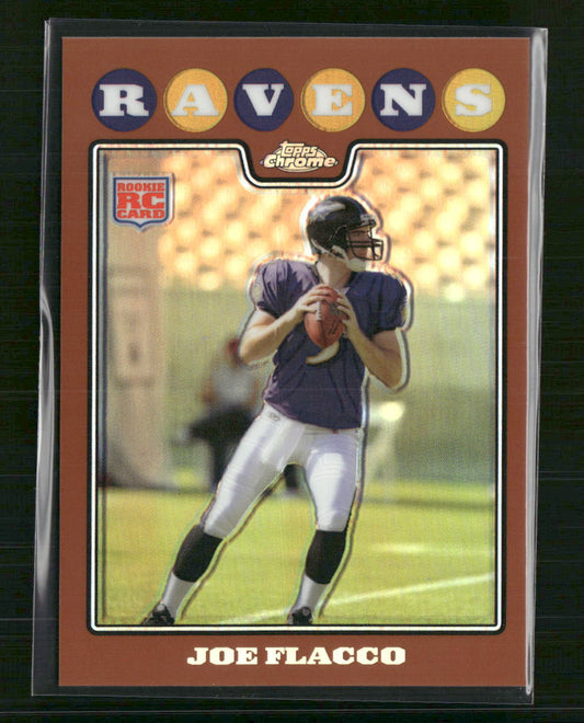 Joe Flacco 2008 Topps Chrome #TC170 Copper Refractors #/425 - Front