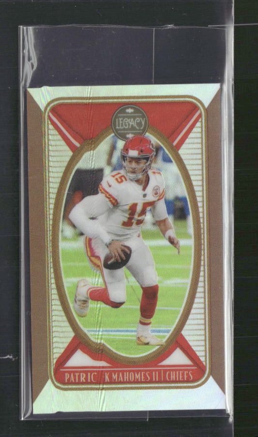 Patrick Mahomes II 2022 Panini Legacy #44 Premium Mini Bronze #/75 - Front