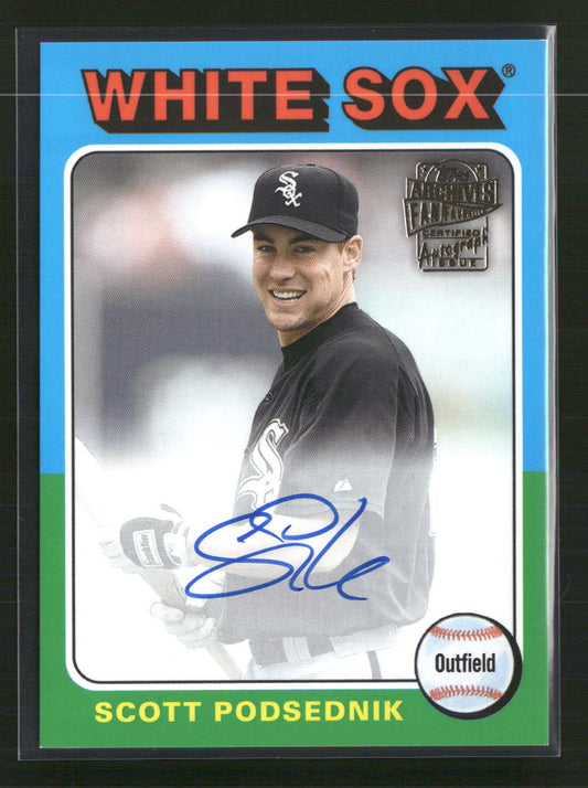 Scott Podsednik 2021 Topps Archives #FFA-SP Fan Favorites Autographs - Front