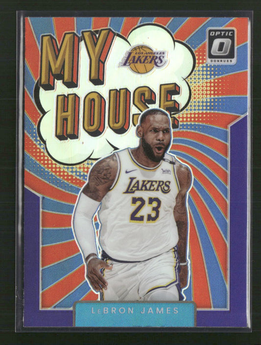 LeBron James 2021-22 Donruss Optic #6 My House Holo - Front