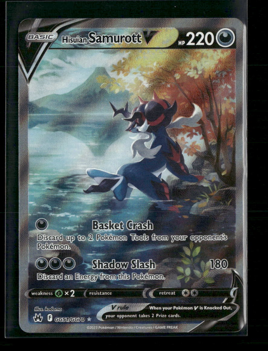 Hisuian Samurott V Crown Zenith: Galarian Gallery #GG51/GG70 - Front