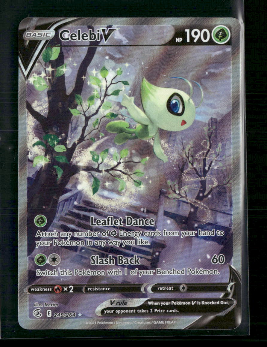 Celebi V (Alternate Full Art) SWSH08: Fusion Strike #245/264 - Front