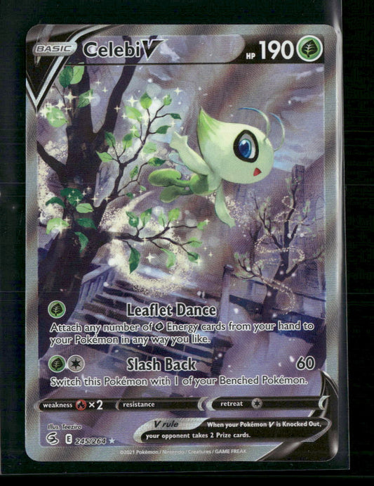 Celebi V (Alternate Full Art) SWSH08: Fusion Strike #245/264 - Front