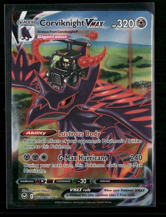 Corviknight VMAX SWSH12: Silver Tempest Trainer Gallery #TG19/TG30 - Front