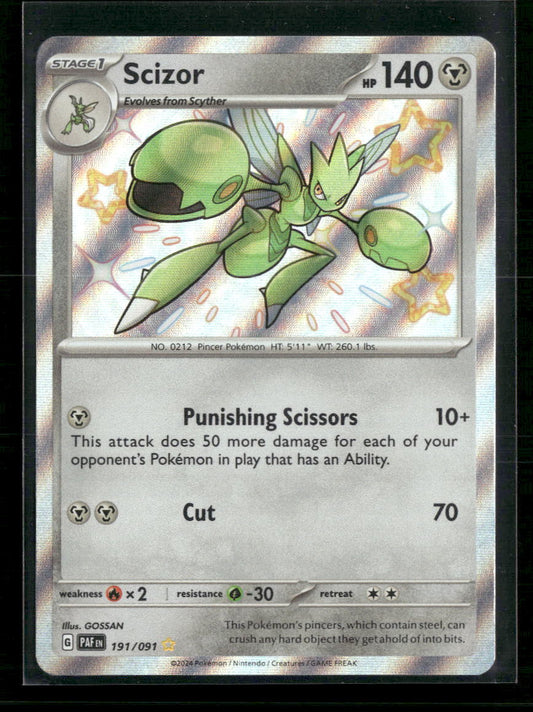 Scizor SV: Paldean Fates #191/091 - Front