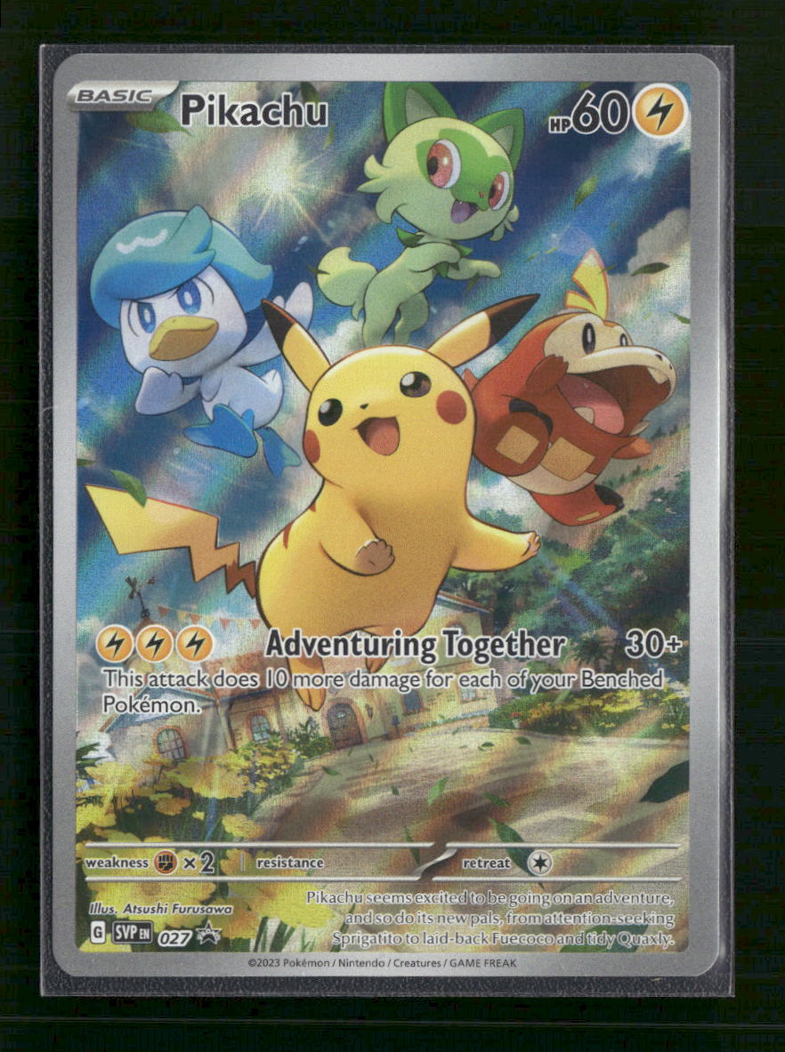 Pikachu SV: Scarlet & Violet Promo Cards #027 - Front