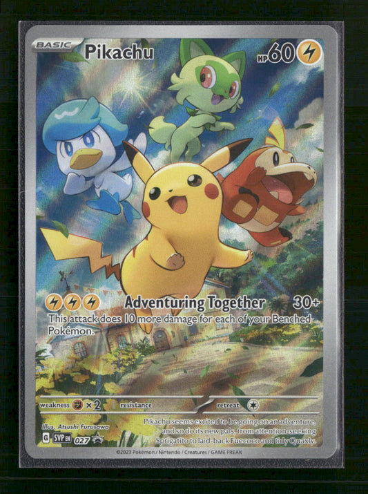 Pikachu SV: Scarlet & Violet Promo Cards #027 - Front