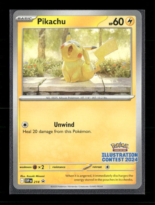 Pikachu SV: Scarlet & Violet Promo Cards #214 - Front