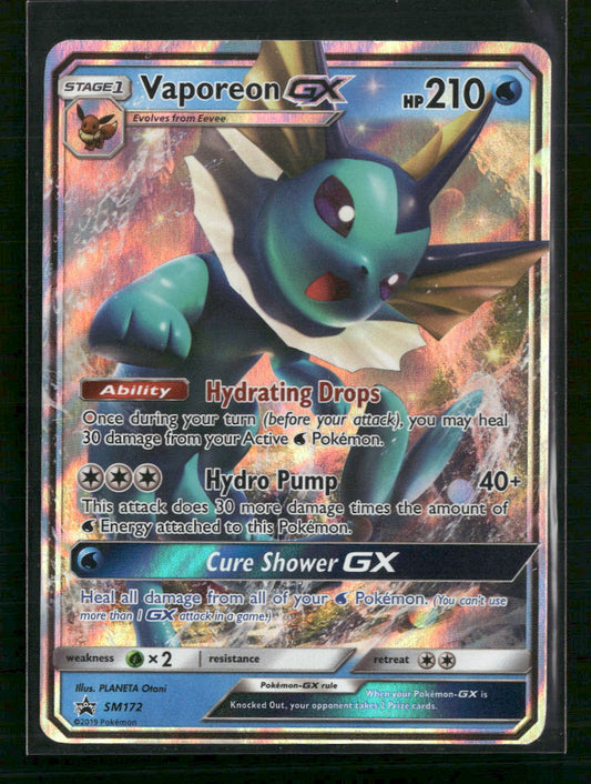 Vaporeon GX SM Promos #SM172 - Front