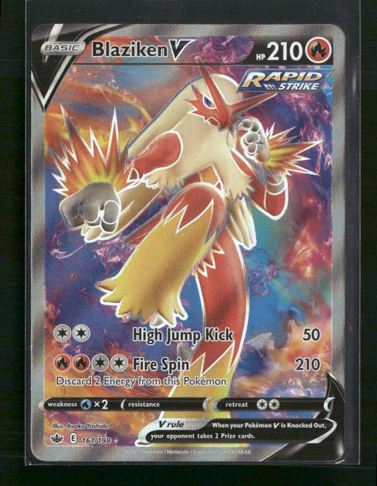 Blaziken V (Full Art) SWSH06: Chilling Reign #161/198 - Front