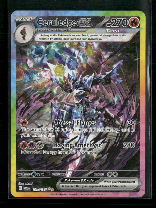 Ceruledge ex SV: Prismatic Evolutions #147/131 - Front