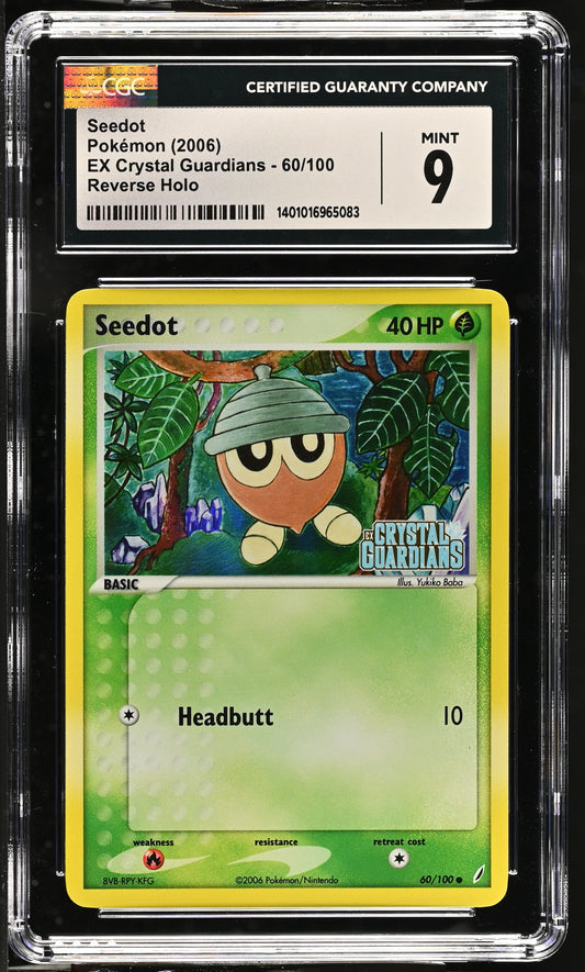 Seedot 2006 EX Crystal Guardians #60/100 CGC 9 - Front