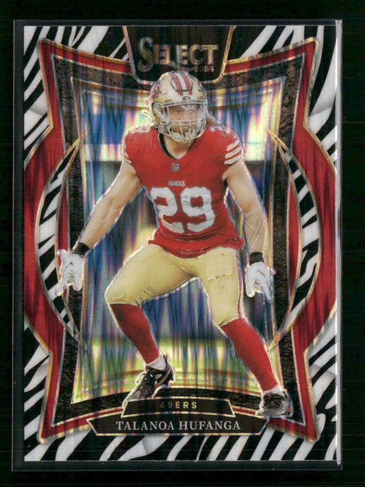 Talanoa Hufanga 2024 Panini Select #46 Tiger Prizm - Front
