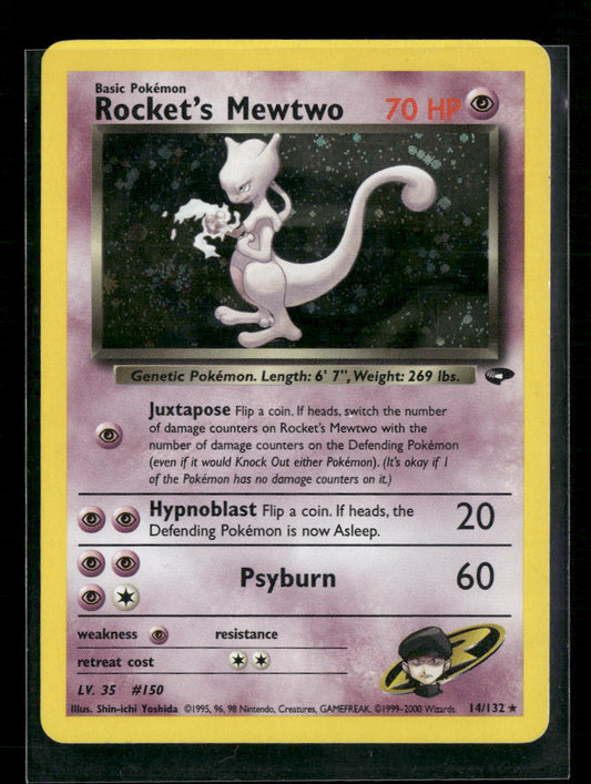 Rocket's Mewtwo Gym Challenge #014/132 - Front