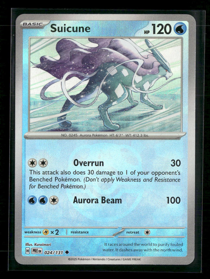 Suicune (Master Ball Pattern) SV: Prismatic Evolutions #024/131 - Front